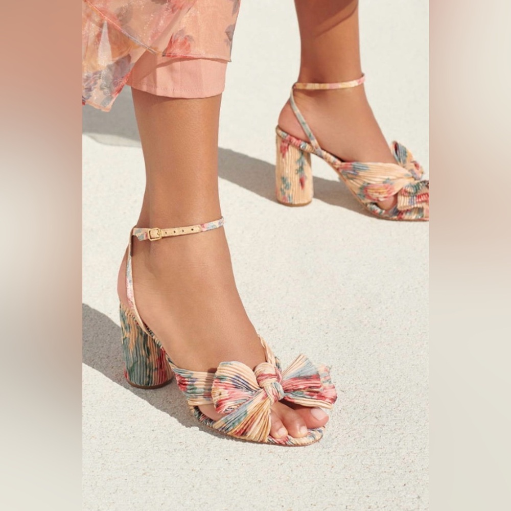 Loeffler Randall Cream Floral heels